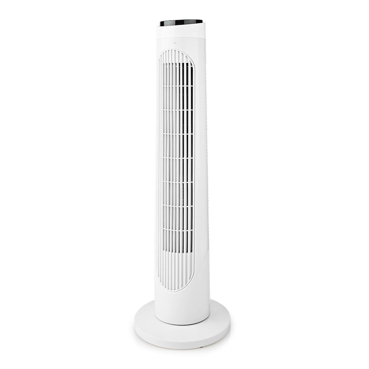 Nedis Tower Fan Height 76 cm 3-Speed Oscillation 50W Remote control White/Black - FNTR13CWT40