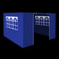 Dellonda Premium Gazebo/Marquee Side Walls/Doors/Windows, Fits 3 x 3m Models - Blue DG147
