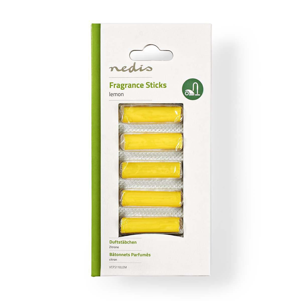 Nedis Vacuum Cleaner Fragrance Sticks Lemon 5 pieces VCFS110LEM