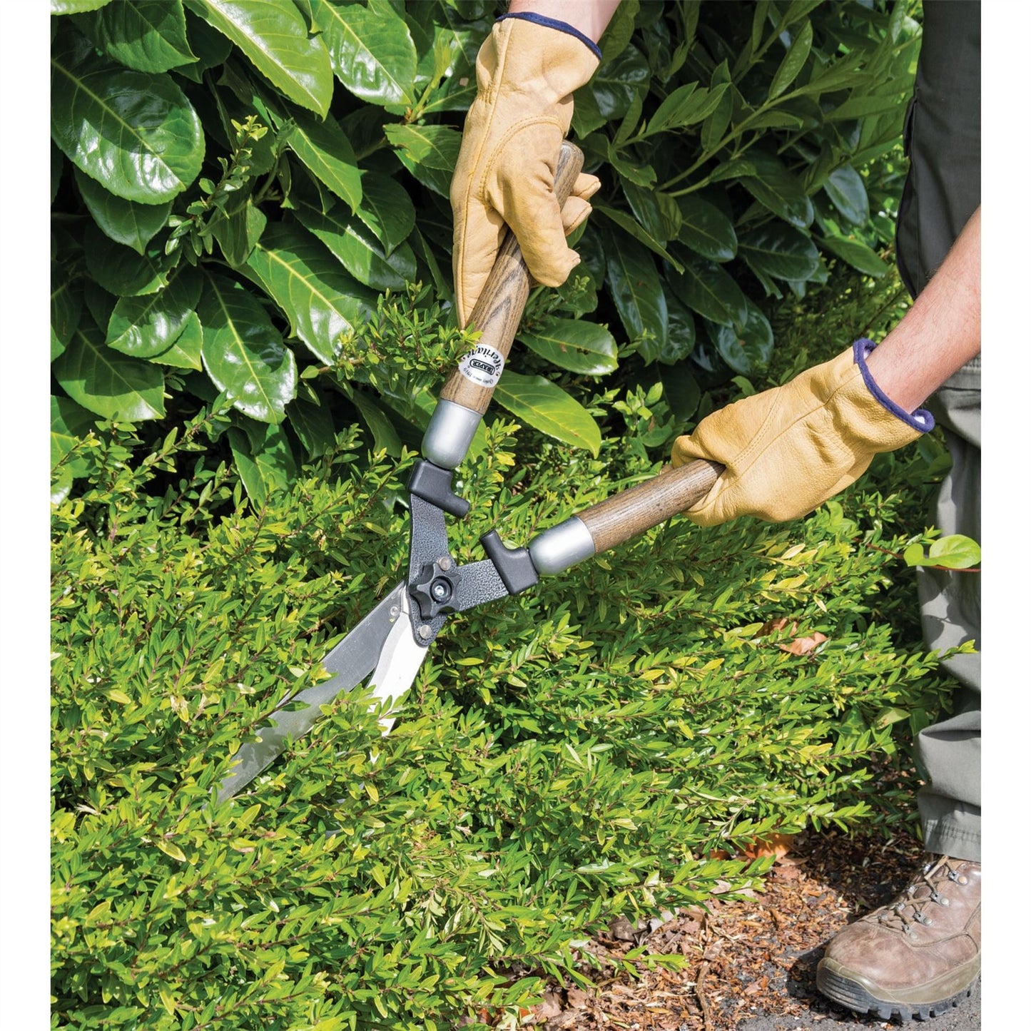 Draper Garden Shears with Wave Edges and Ash Handles (230mm) - 36792