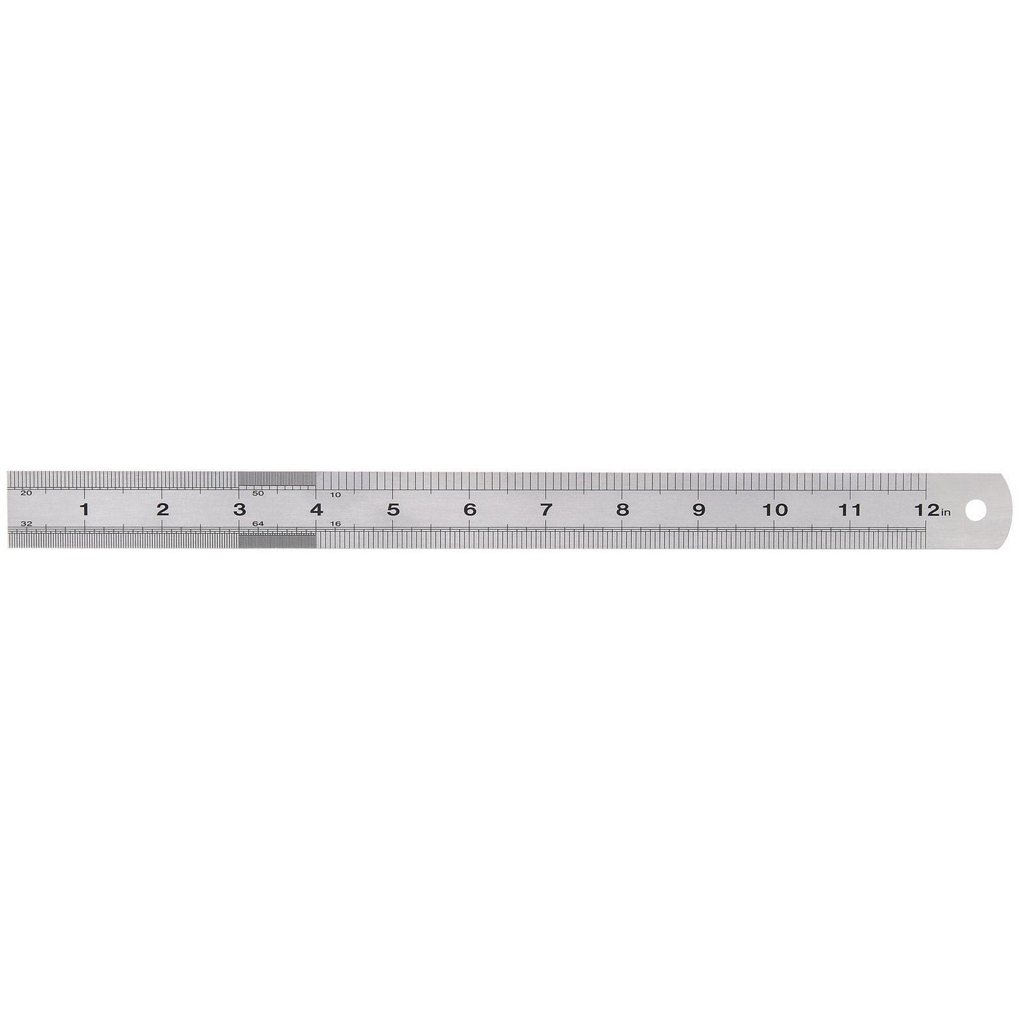 Draper 22671 Expert 300mm 12" Stainless Steel Rule Ruler Metal Imperial Metric