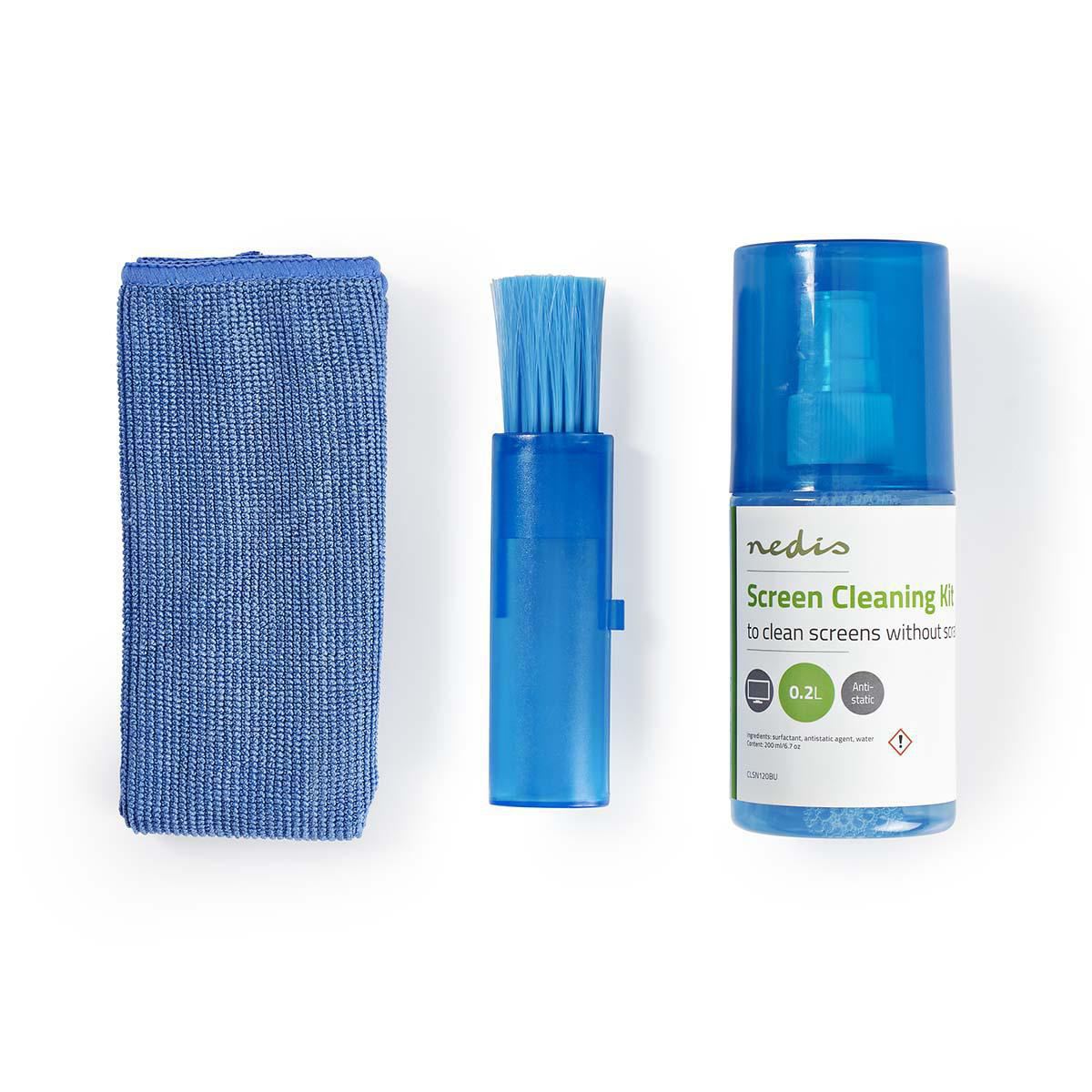 Nedis Screen Cleaner Kit TV Smartphone Tablet 200ml CLSN120BU