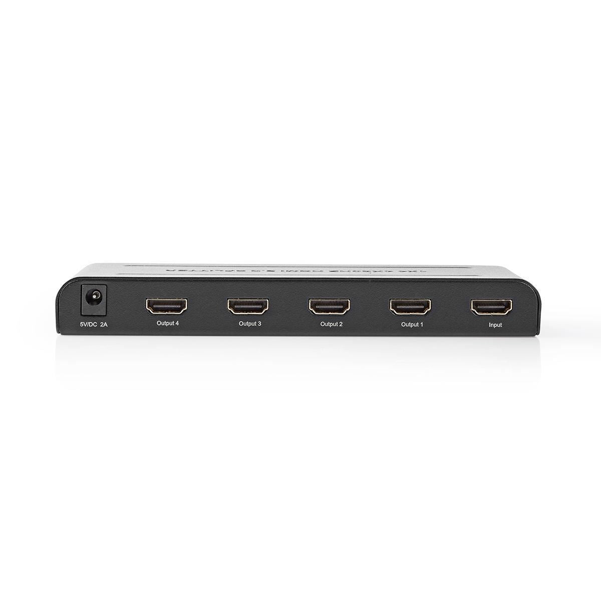 Nedis HDMI Splitter 4-Port HDMI Input 4x HDMI Output 4K@60Hz 18 Gbps Anthracite - VSPL3474AT