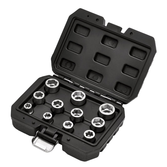 Draper Bolt Extractor Socket Set, 3/8" Sq. Dr.  (11 Piece)