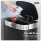 Baridi Sensor Bin 65L - Black/Stainless Steel DH282