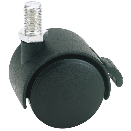 Draper 65465 40mm Dia. Twin Nylon Castor with Brake - S.W.L 25Kg