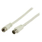 (Disc) Glaxio Antenna cable F male to coax male 3m white VLSP41800W30 LL IG1.LL.100 stocked GETR