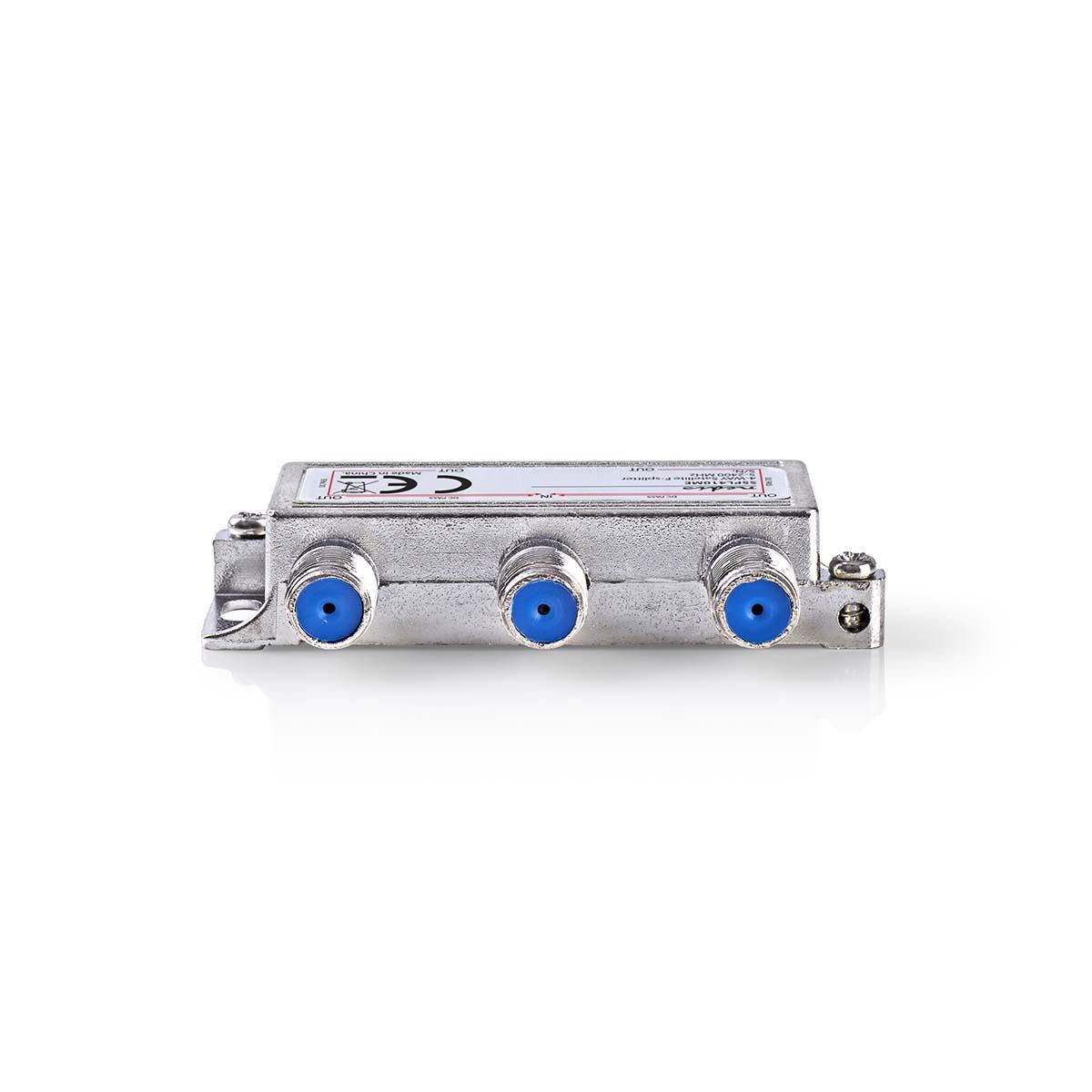 Nedis Satellite F-Splitter Max 11.5 dB gain 5 to 2400 MHz 4 Outputs - SSPL410ME