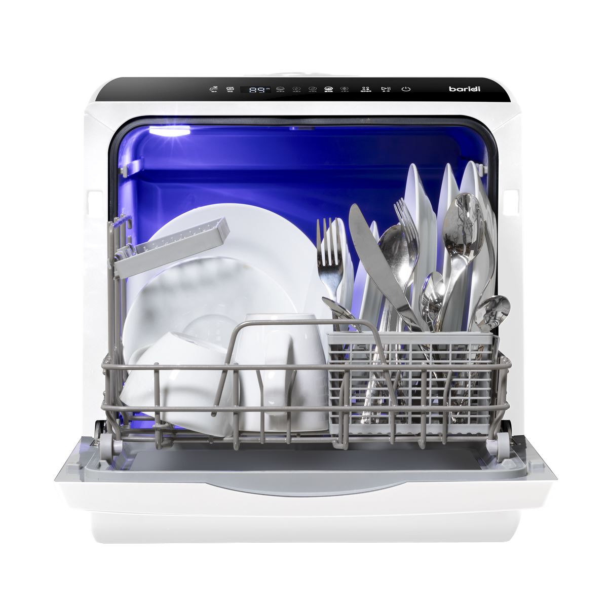 Sealey Baridi 2-4 Place Settings Mini Portable Tabletop Dishwasher, 5 Wash Functions DH224