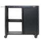 Dellonda BBQ/Plancha Workstation Trolley/Cupboard/Extension Table/Utensil Hooks