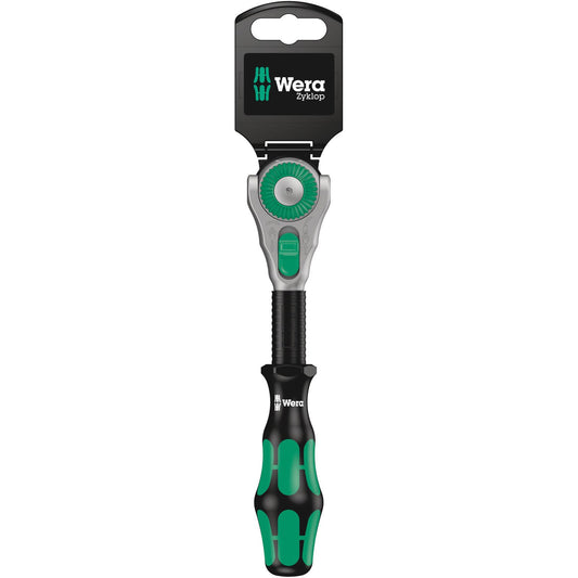 Wera 8000B Sb Ratchet 3/8"  Drive/199mm Zyklop Carded 073261