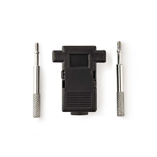 Nedis D-Sub Connector Hood D-SUB 9-Pin Neutral Nickel Plated PVC Black Box