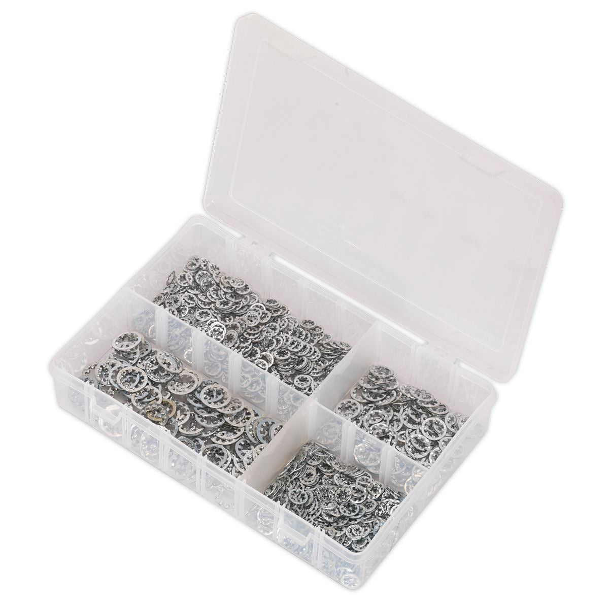 Sealey Lock Washer Assortment 1000pc Serrated Internal M5-M10 Met AB057LW