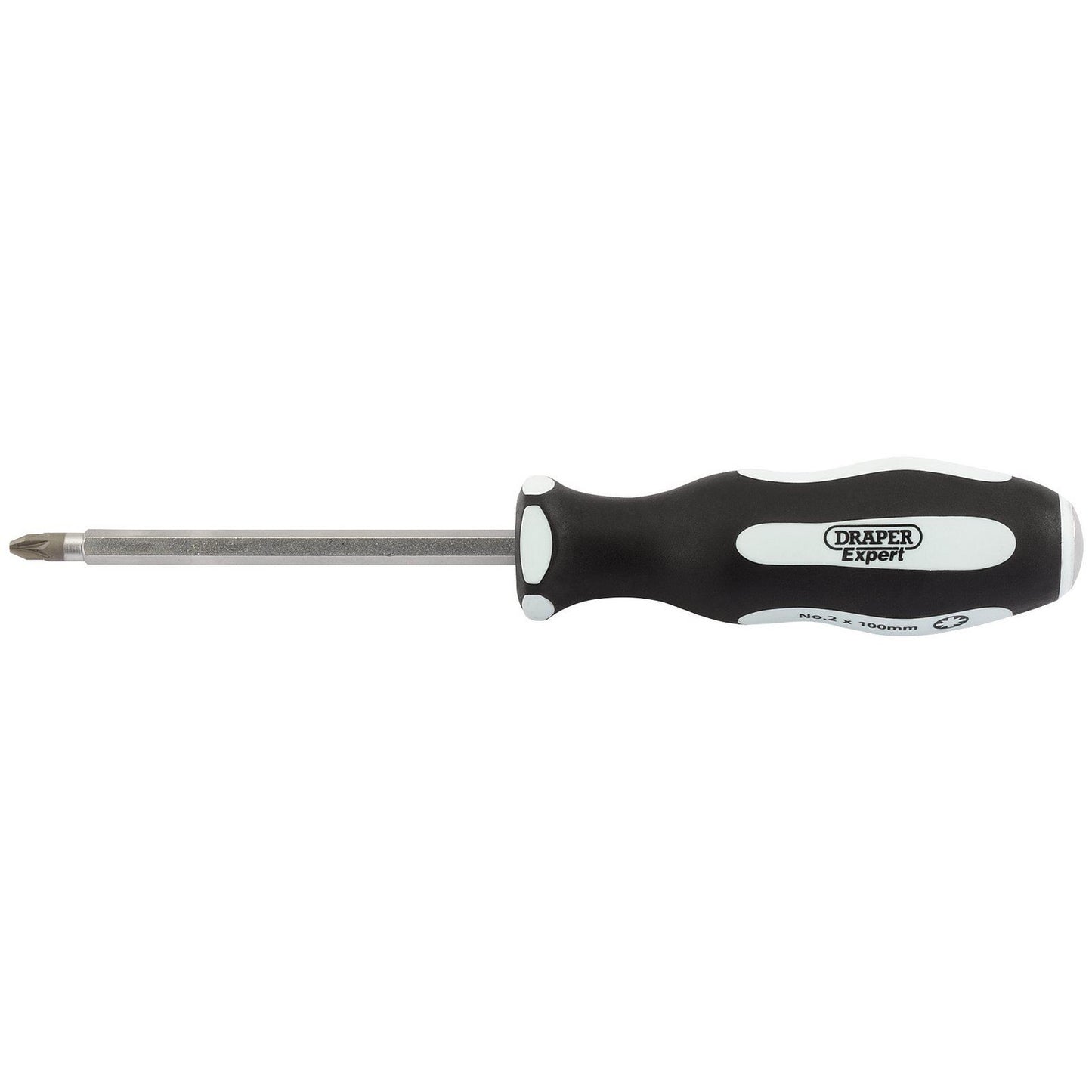Draper Pound Thru' PZ TYPE No:2 x 100mm Soft Grip Screwdriver - 35230