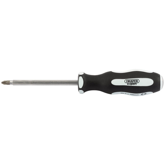 Draper Pound Thru' PZ TYPE No:2 x 100mm Soft Grip Screwdriver - 35230