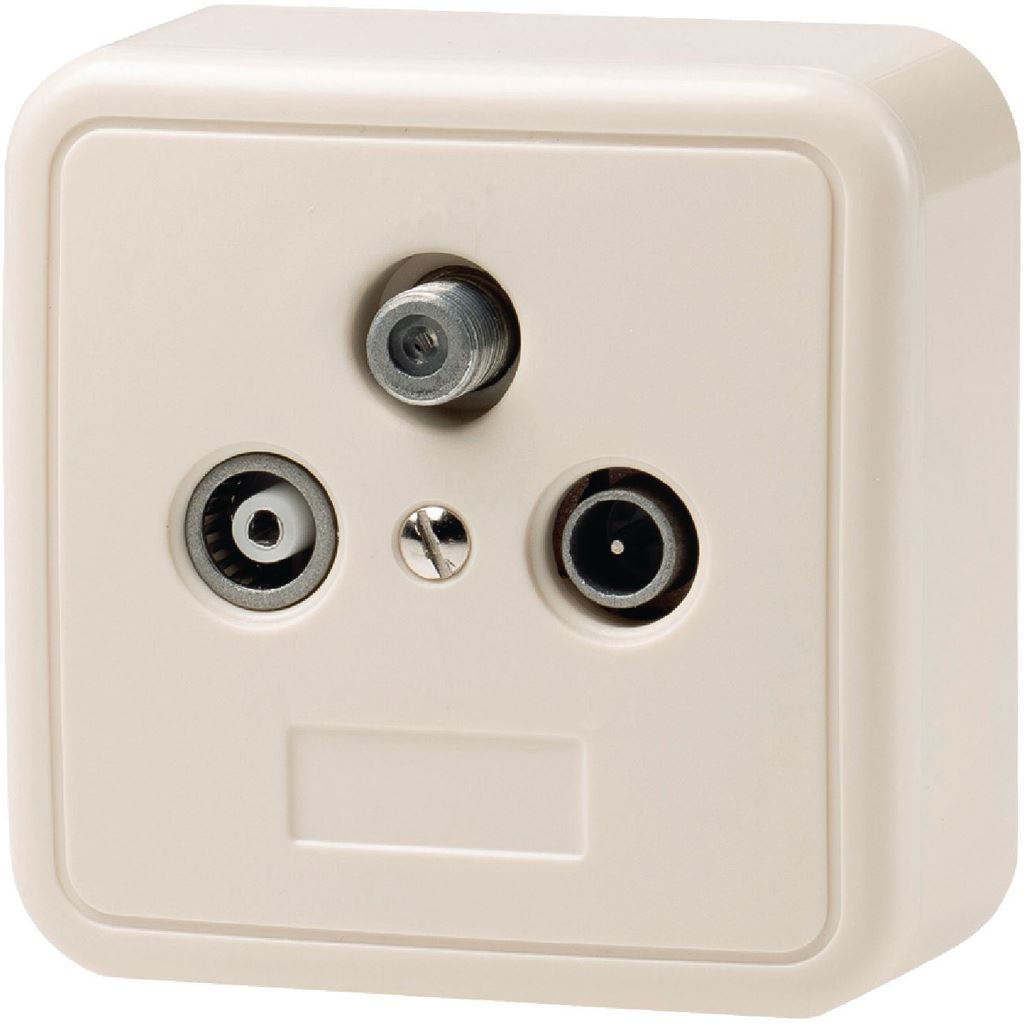 Konig End type wallbox TV/FM/SAT - SWBX100WT