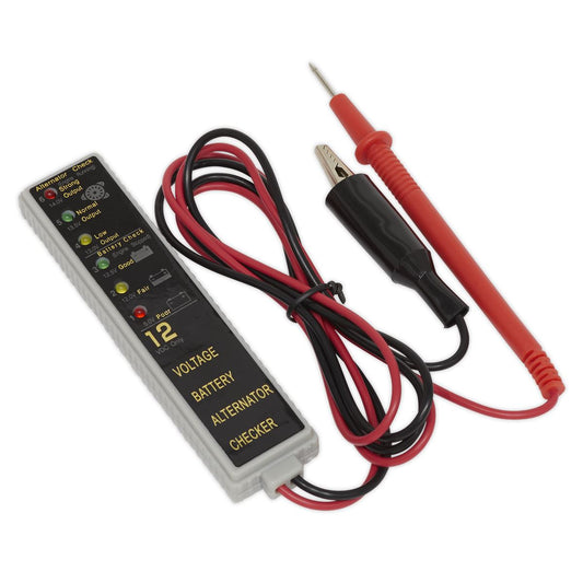 Sealey Battery/Alternator Tester 12V LED AK400