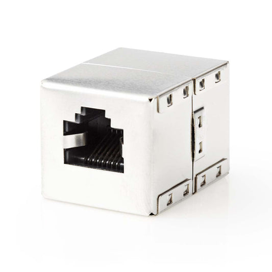 Network Coupler CAT5e/CAT6 Shielded RJ45 Female RJ45 Female Straight Metal Box