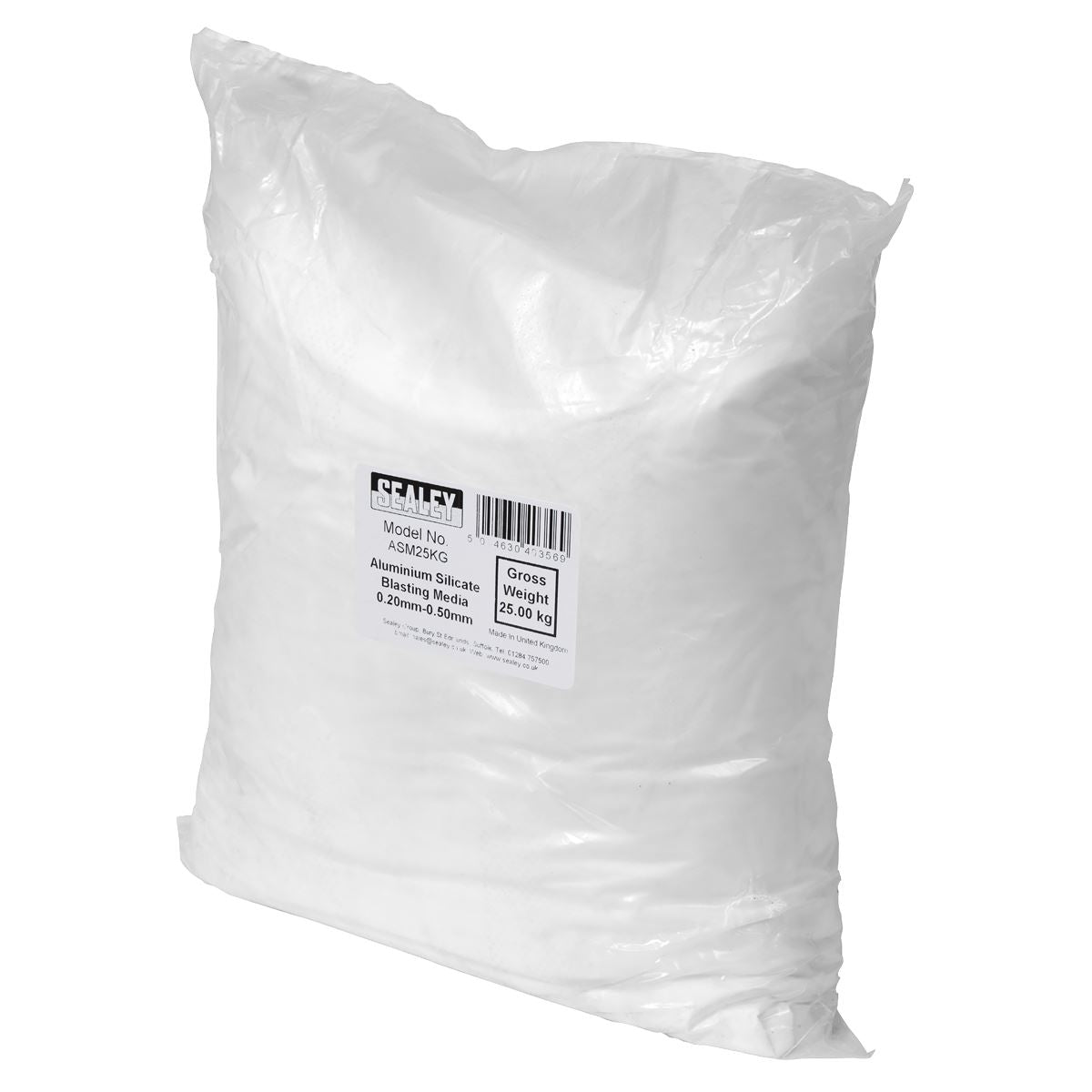 Sealey Aluminium Silicate Blasting Media 0.20-0.50mm ASM25KG