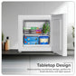 Baridi Mini Tabletop Fridge/Freezer, 31L Capacity - White DH254