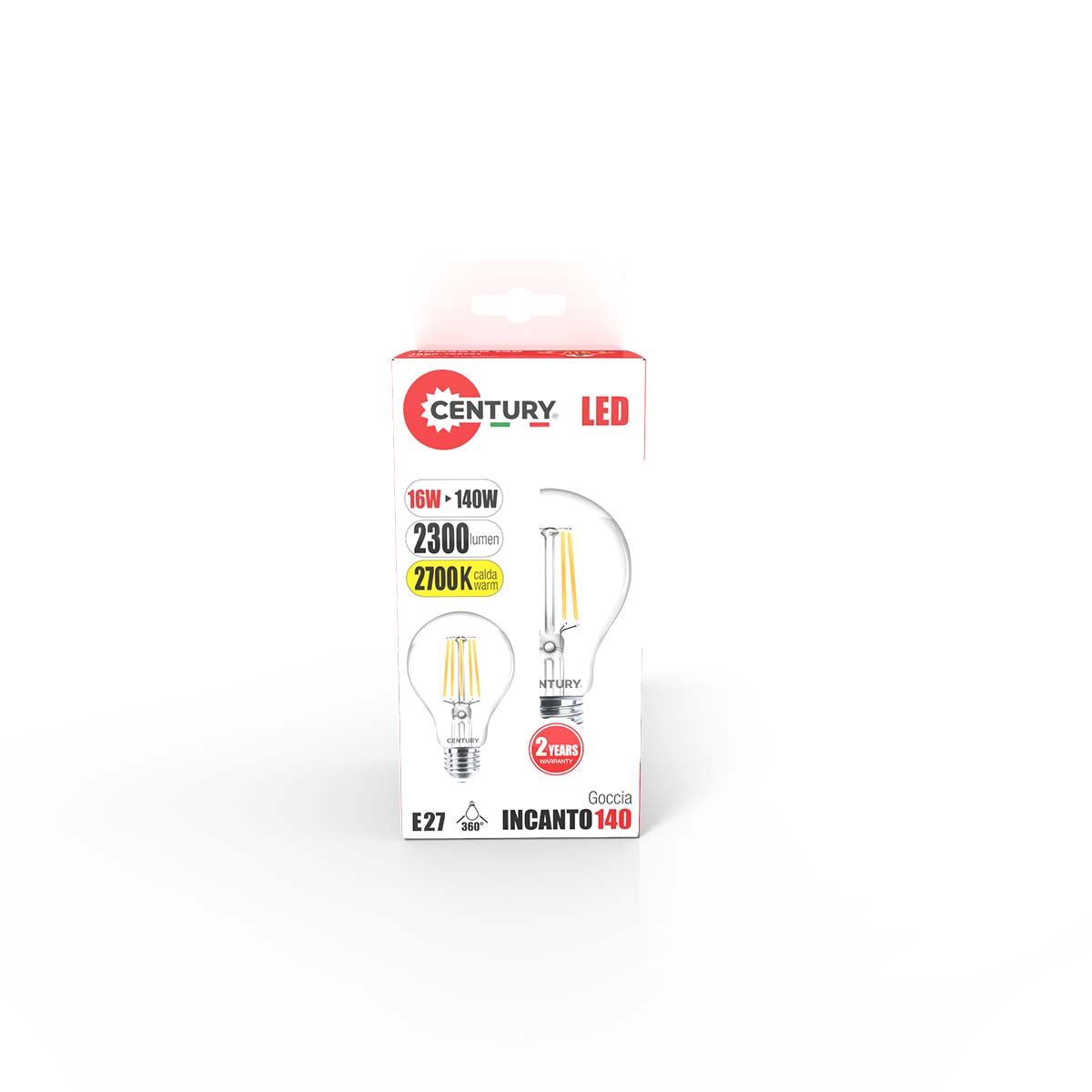 Century LED Lamp E27 16W 2300 lm 2700K  ING3-162727