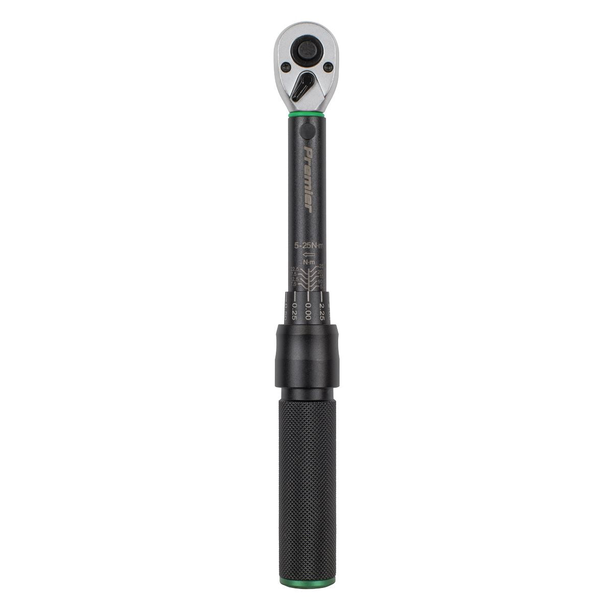 Sealey Premier Torque Wrench Micrometer Style 1/4"Sq Drive Calibrated 5-25Nm