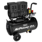 Sealey 24L Low Noise Oil Free Direct Drive Air Compressor 1hp SAC2400S