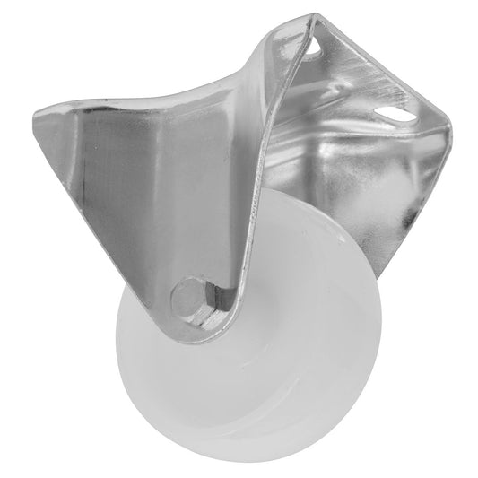 Sealey Heavy-Duty Nylon Castor Wheel Fixed Plate 80mm SCW480FPEM