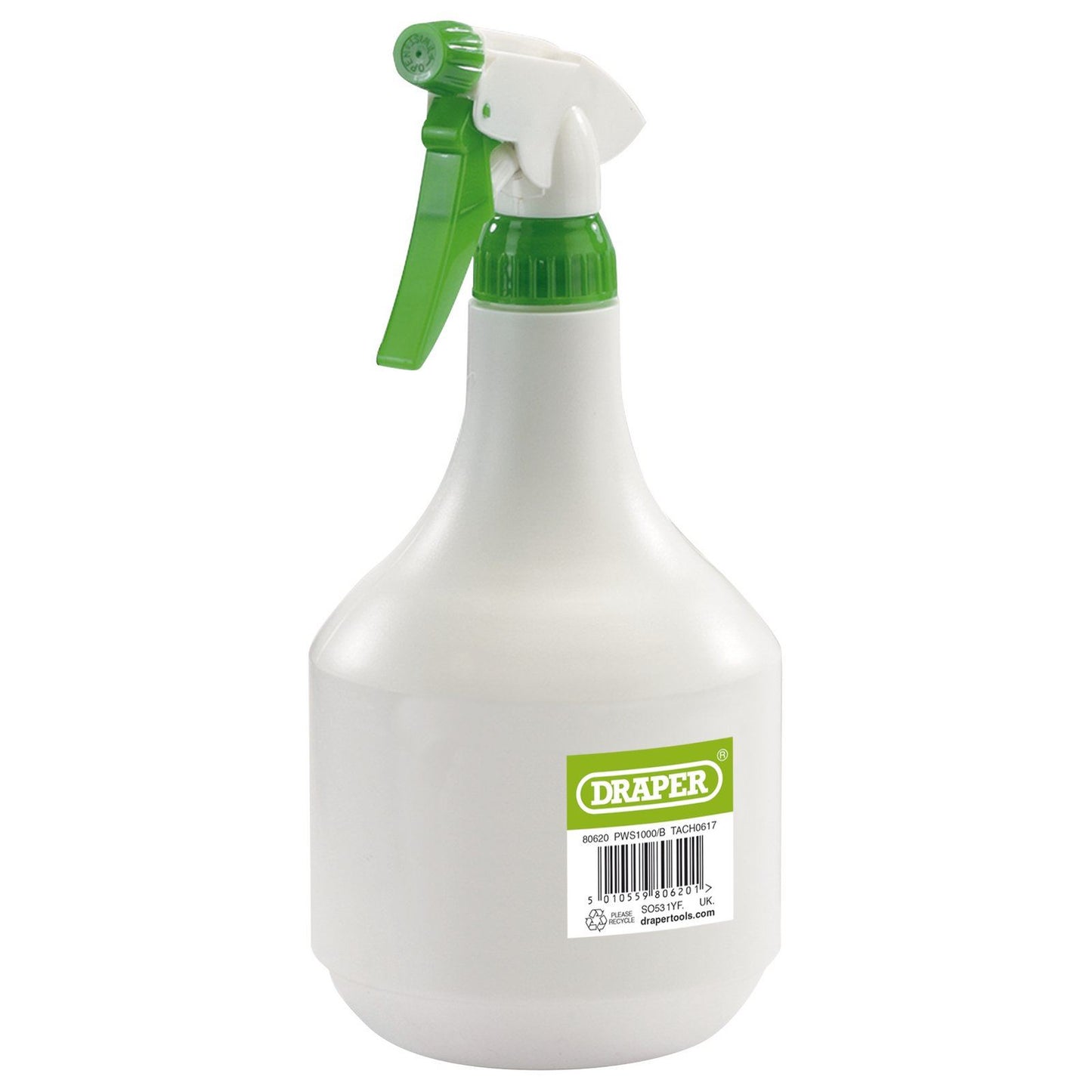 Draper Plastic Spray Bottle (1000ml) PWS1000/B - 80620