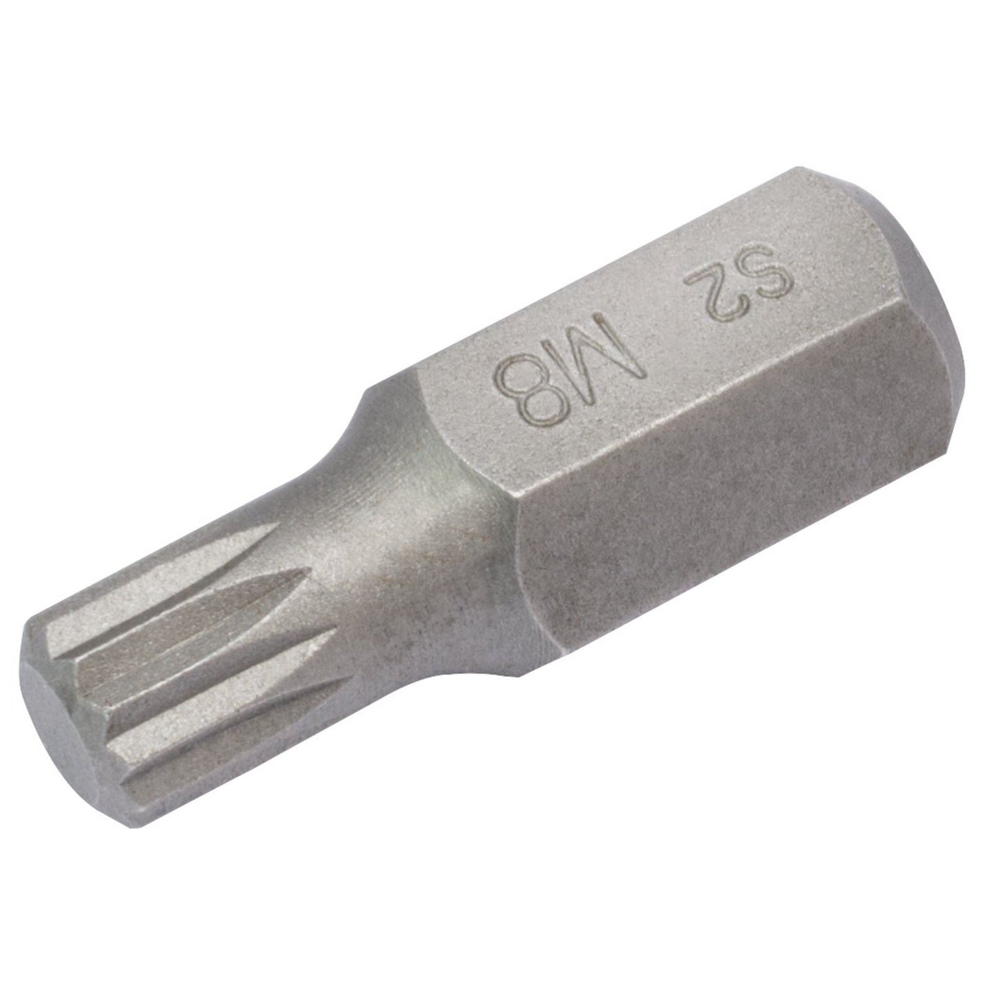 Draper Expert M8 x 30mm Spline 10mm Insert Bit for Mechanic's Bit Sets - 33341
