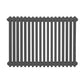 Baridi Horizontal Traditional 2 Column Radiator 600 x 832mm � Anthracite DH358