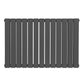 Baridi Horizontal Radiator Contemporary Double Flat Panel Design 600 x 910mm � Anthracite DH341
