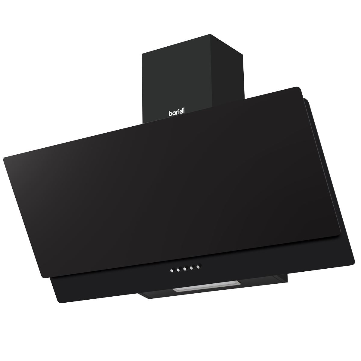 Baridi Angled Chimney Cooker Hood with Carbon Filters & LED Lamp 90cm