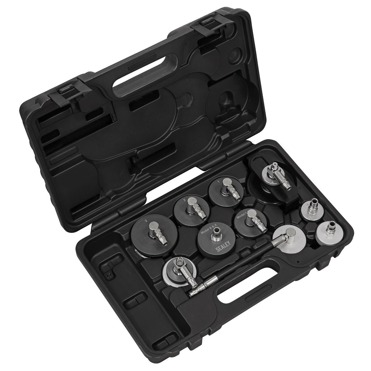 Sealey Brake & Clutch Pressure Bleeder Cap Set 10pc VS0204D