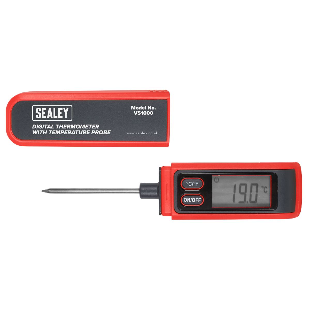Sealey Digital Thermometer with Temperature Probe VS1000