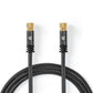 Nedis Satellite and Antenna Cable F Male to F Male 5m Gun Metal Grey - CSTB41000GY50