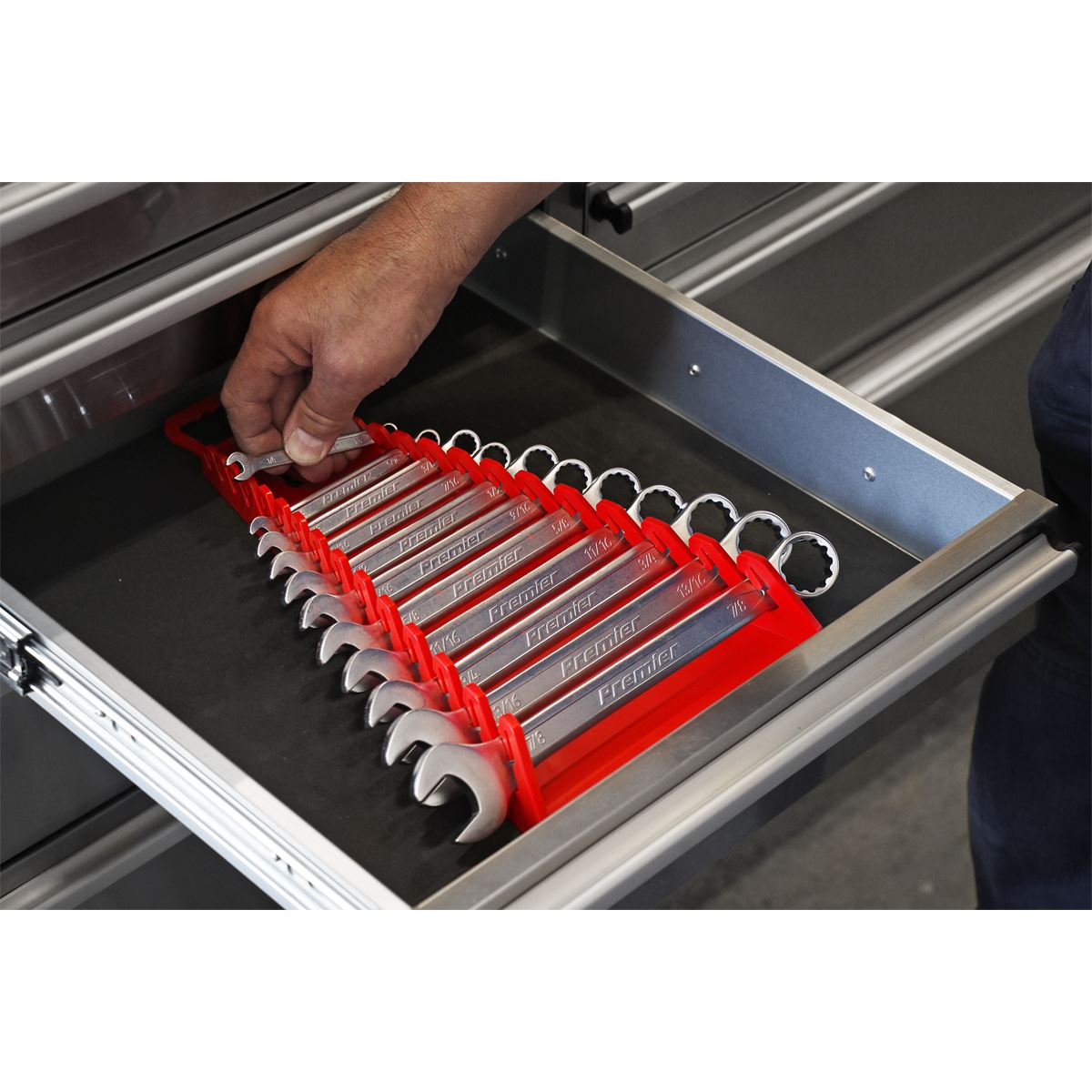 Sealey Reverse Spanner Rack Capacity 15 Spanners WR09