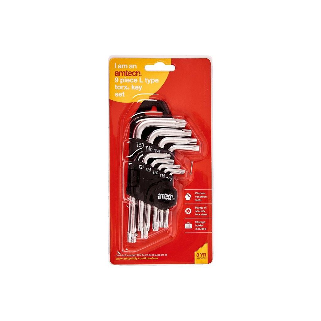 Amtech 9 Piece L Type Torx Key - I9130