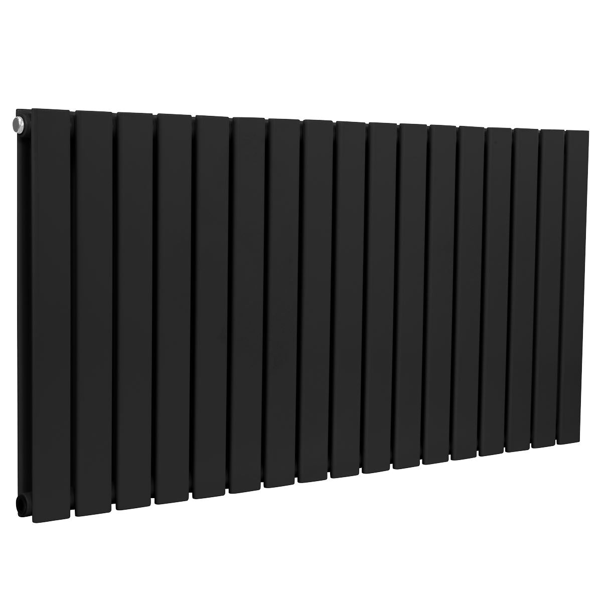 Baridi Horizontal Radiator Contemporary Double Flat Panel Design 600 x 1190mm