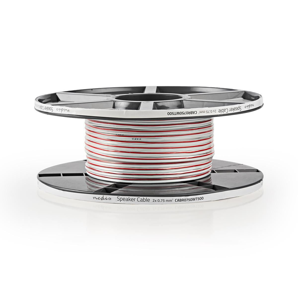Nedis Speaker Cable 2x 0.75 mm2 50m Reel White