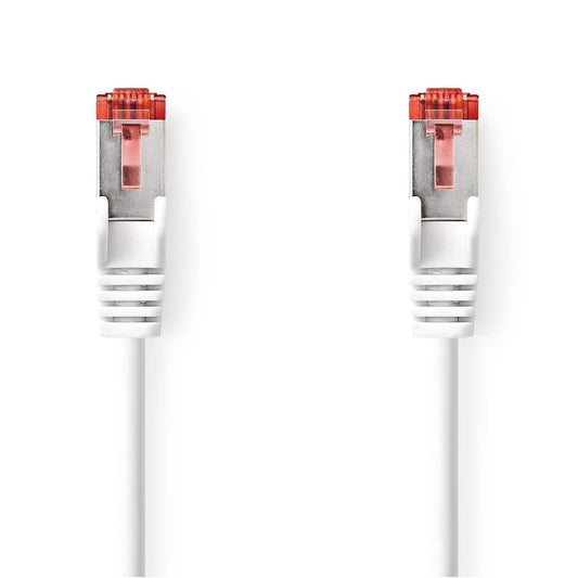 Nedis CAT6 Cable RJ45 Male to Male S/FTP 10m Round LSZH White