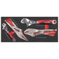 Sealey Premier Locking Pliers & Adjustable Wrench Set with Tool Tray 4pc TBT59
