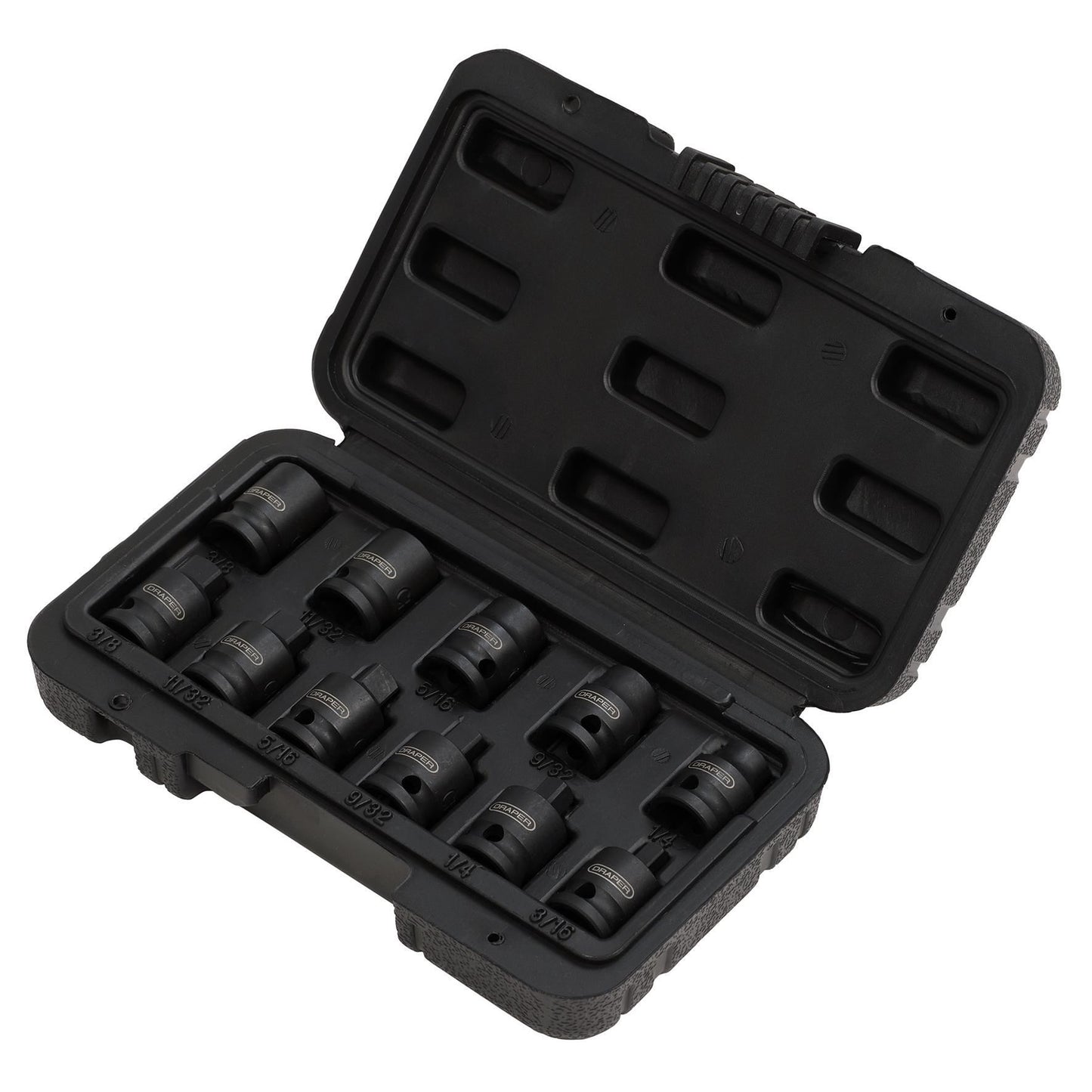 Draper Impact Pipe Plug Socket Set, 3/8" Sq. Dr. (11 Piece)