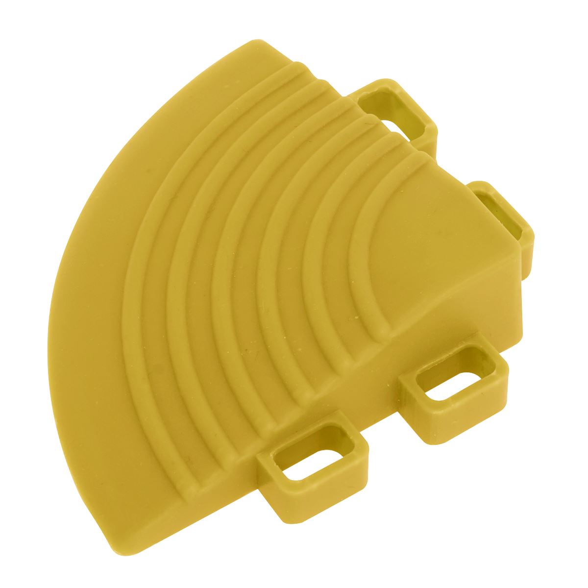 Sealey Polypropylene Floor Tile Corner Yellow 60 x 60mm-Pack of 4 FT3CY