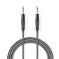 Nedis Unbalanced Audio Cable 6.35mm Male to 6.35mm Male 3m Grey COTH23000GY30