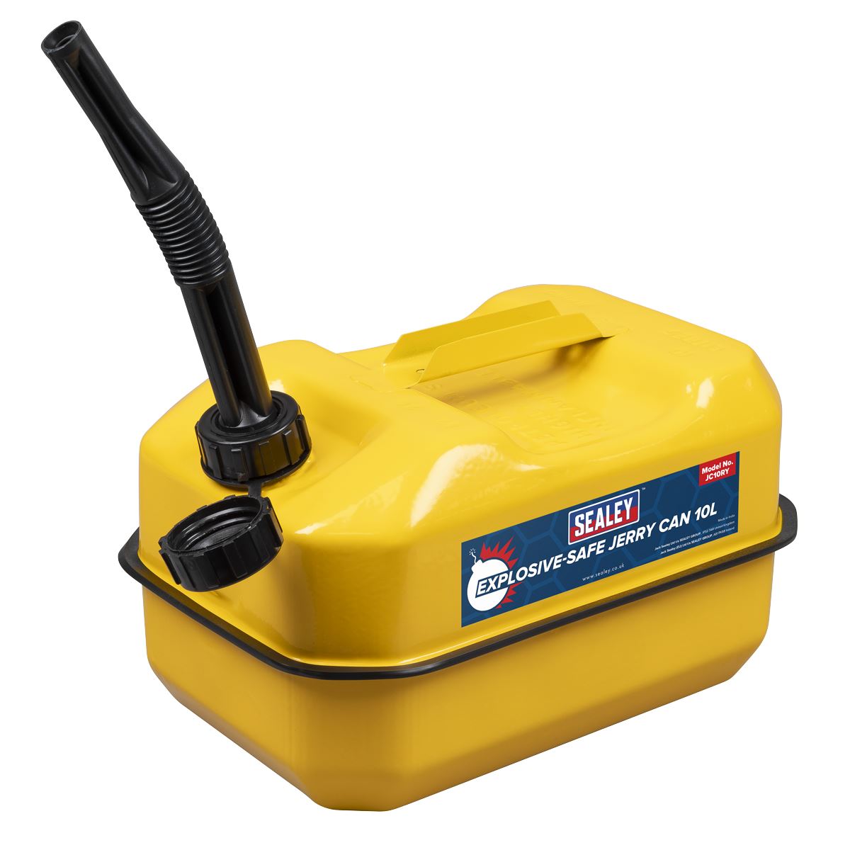 Sealey Explosive-Safe Jerry Can 10L - Yellow JC10RY