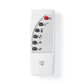 Nedis Wi-Fi Smart Convection Heater Thermostat Glass Front Panel 2000W White - WIFIHTPL20FWT