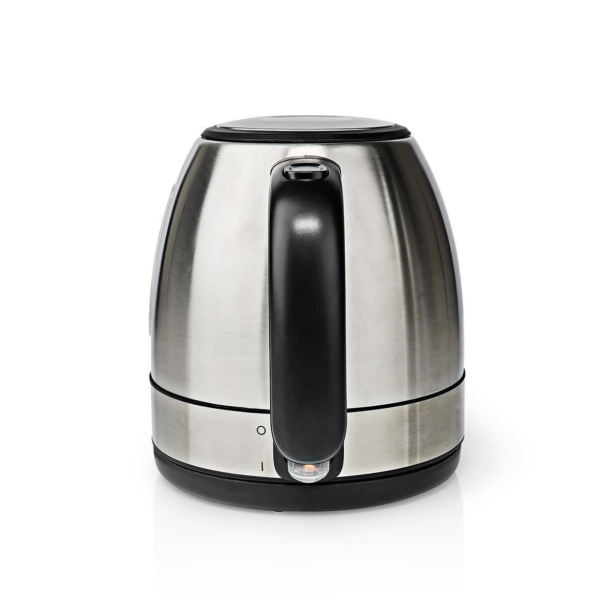 Nedis Electric Kettle 1L 360° Rotation Stainless Steel - KAWK300EAL