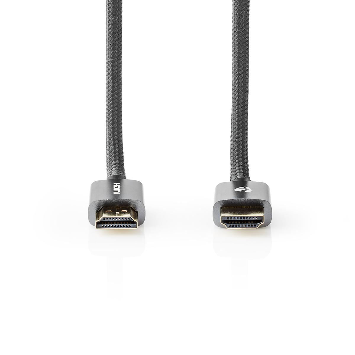 1m High Speed HDMI Cable Ethernet HDMI Connector to HDMI Connector Gun Metal - CVTB34000GY10