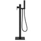 Baridi Freestanding Bath Mixer Tap with Shower - Matt Black DH401